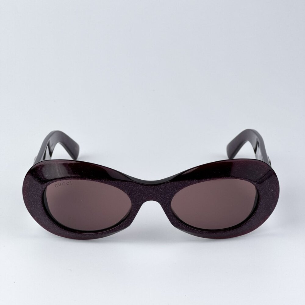 Gucci GG1696S 003 BRAND NEW Sunglasses Violet Violet Women Oval